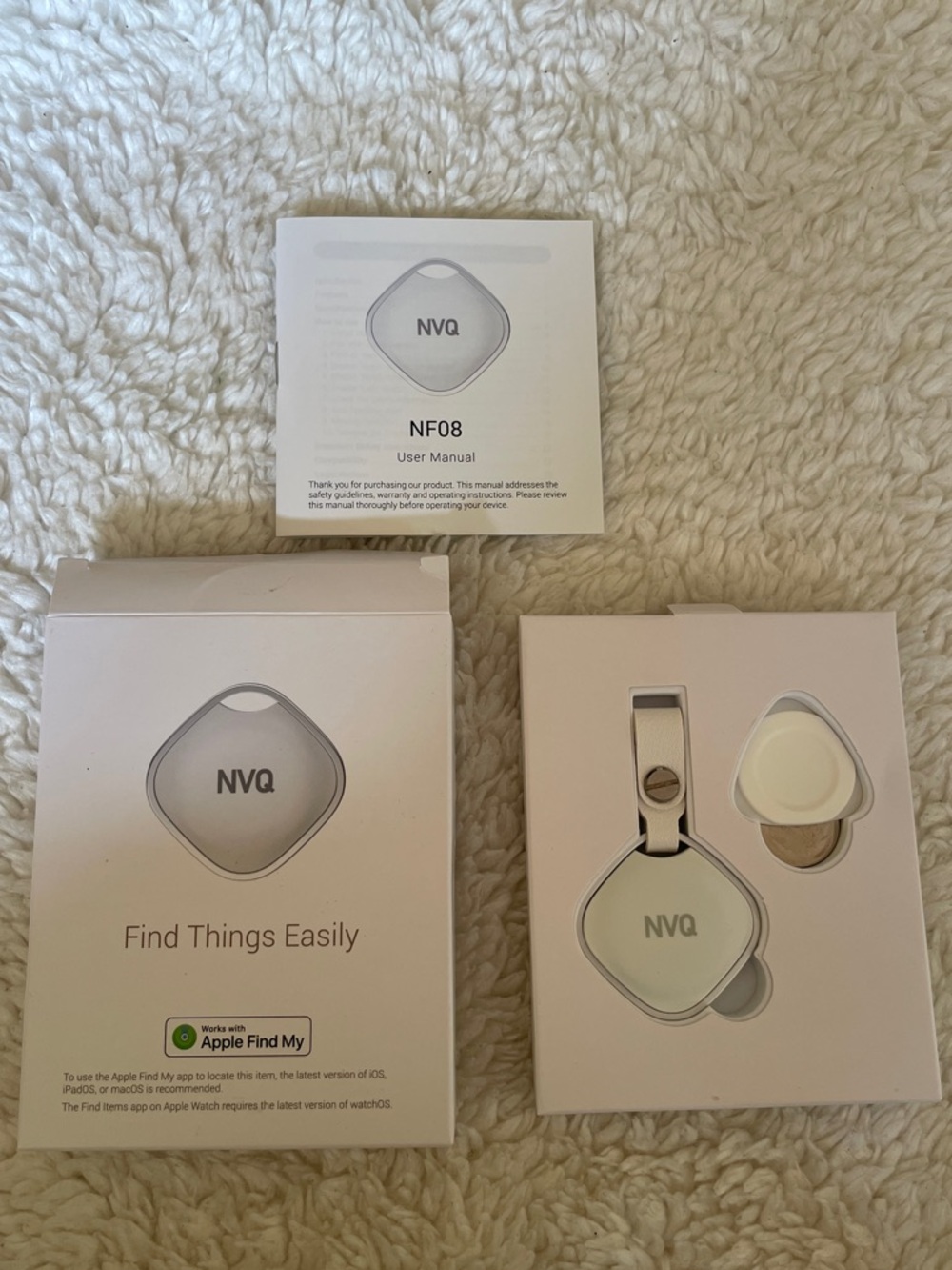 NVQ Find My Compatible Item Tracker - White